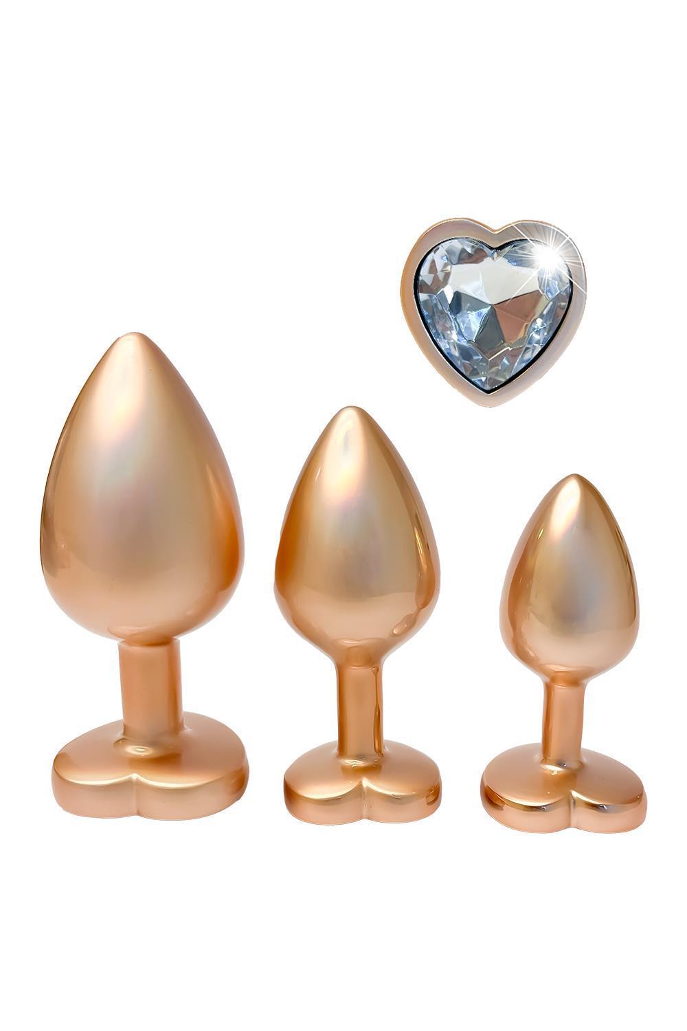 Gleaming Love Pearl gold Set análních kolíků Dream Toys